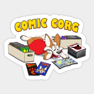 Comic Corg Sticker